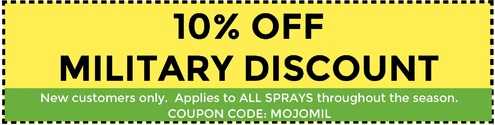 Mosquito Joe 10% off Military Discount
